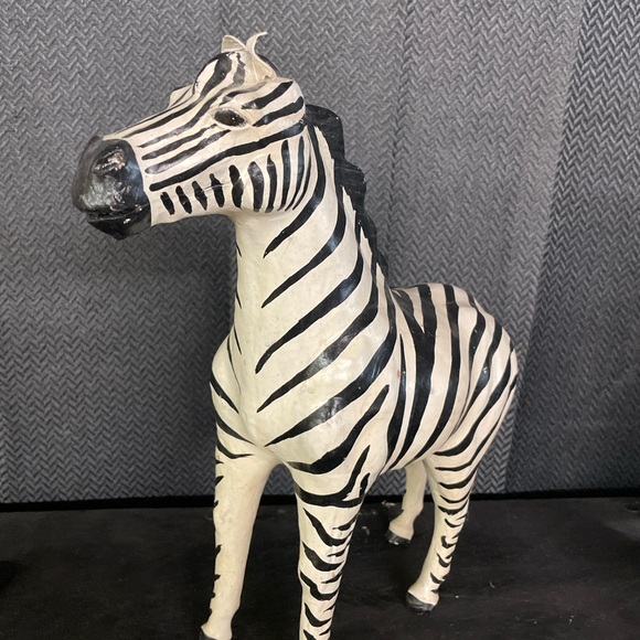 Leather wrapped Zebra - Picture 5 of 9